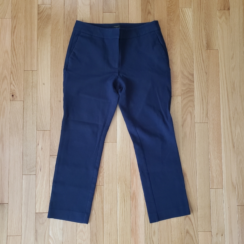 Ann Taylor Cropped Navy Trouser